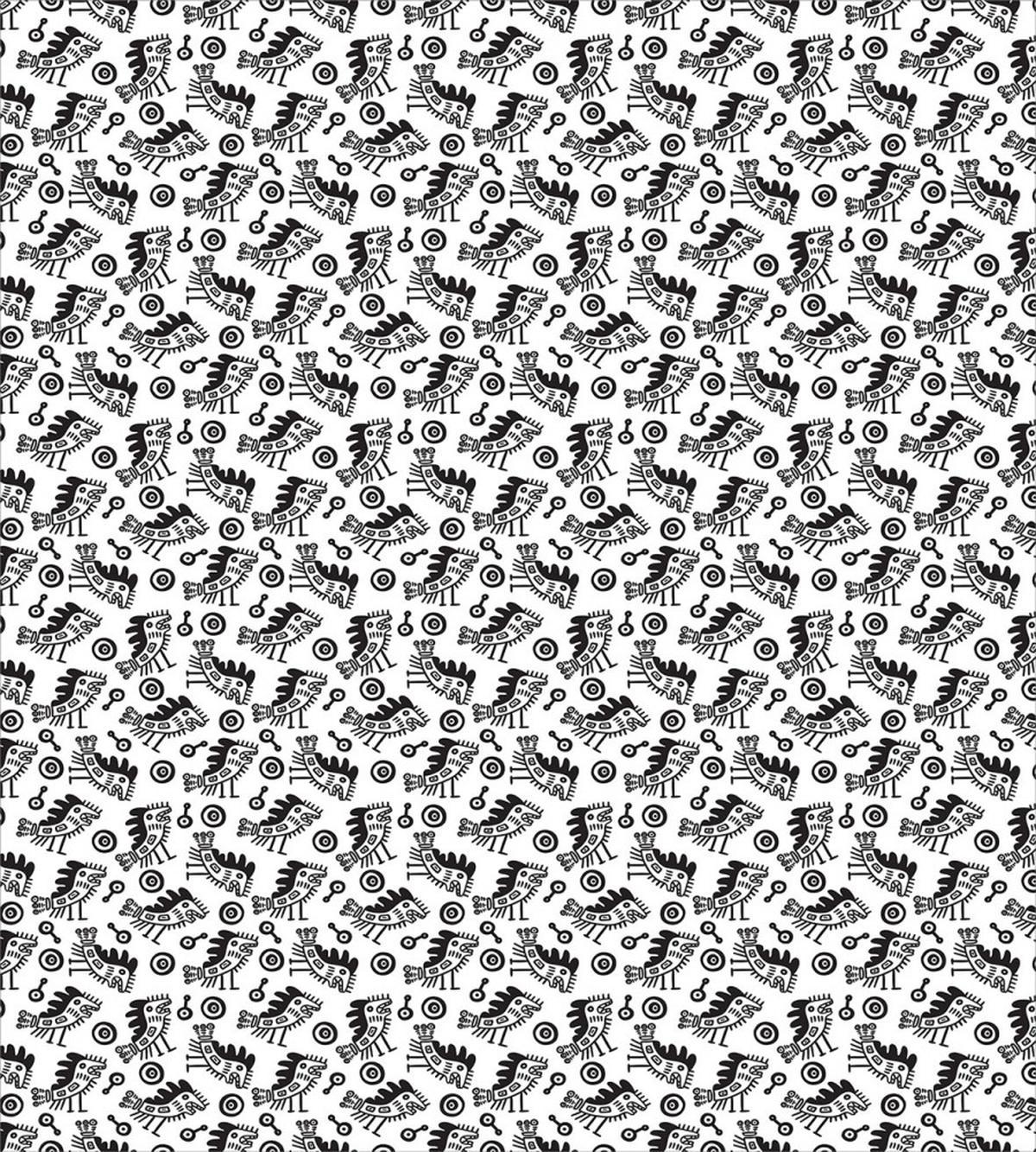 Doodles of Surreal Animal — Pattern