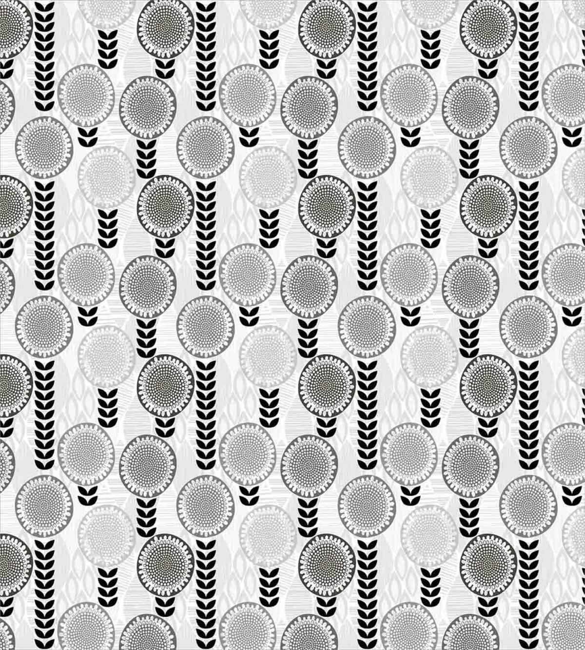 Greyscale Spring Bloom — Pattern