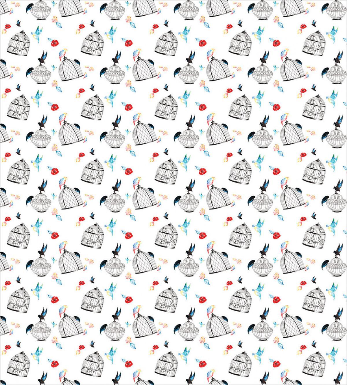 Birds Roses Cages — Pattern