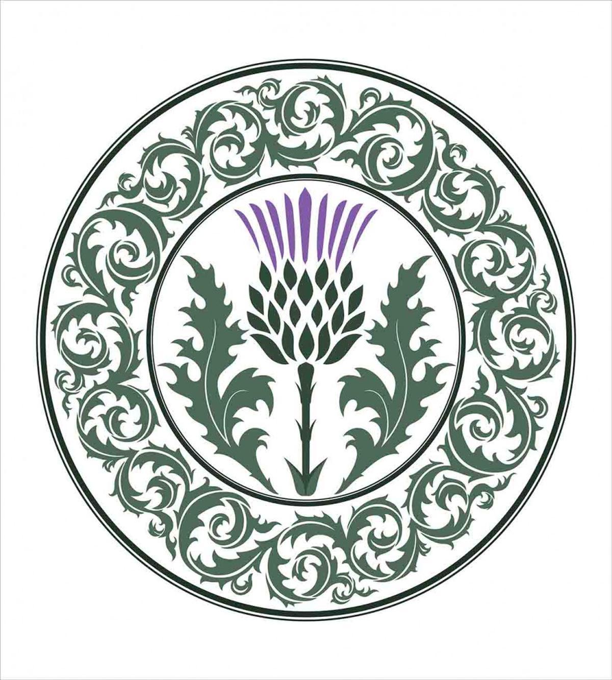 Round Leaf Ornament — Pattern