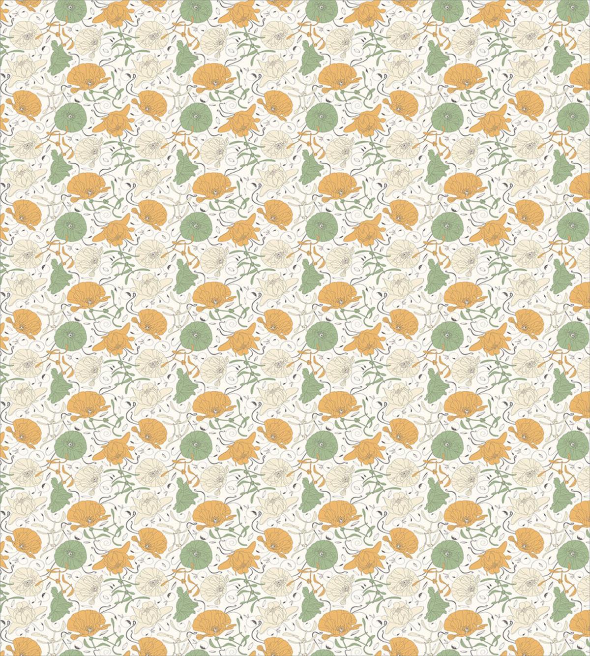 Curlicue Graceful Flowers — Pattern