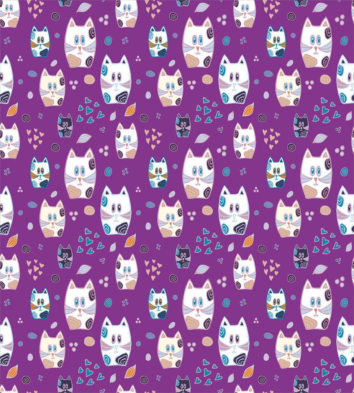 Doodle Cartoon Kittens — Pattern