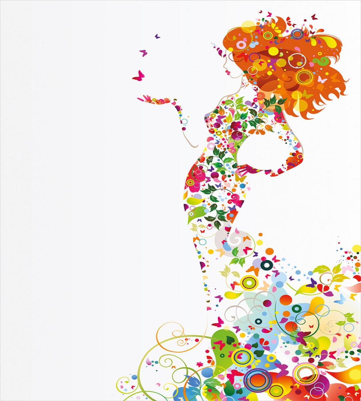 Summer Lady Silhouette — Pattern