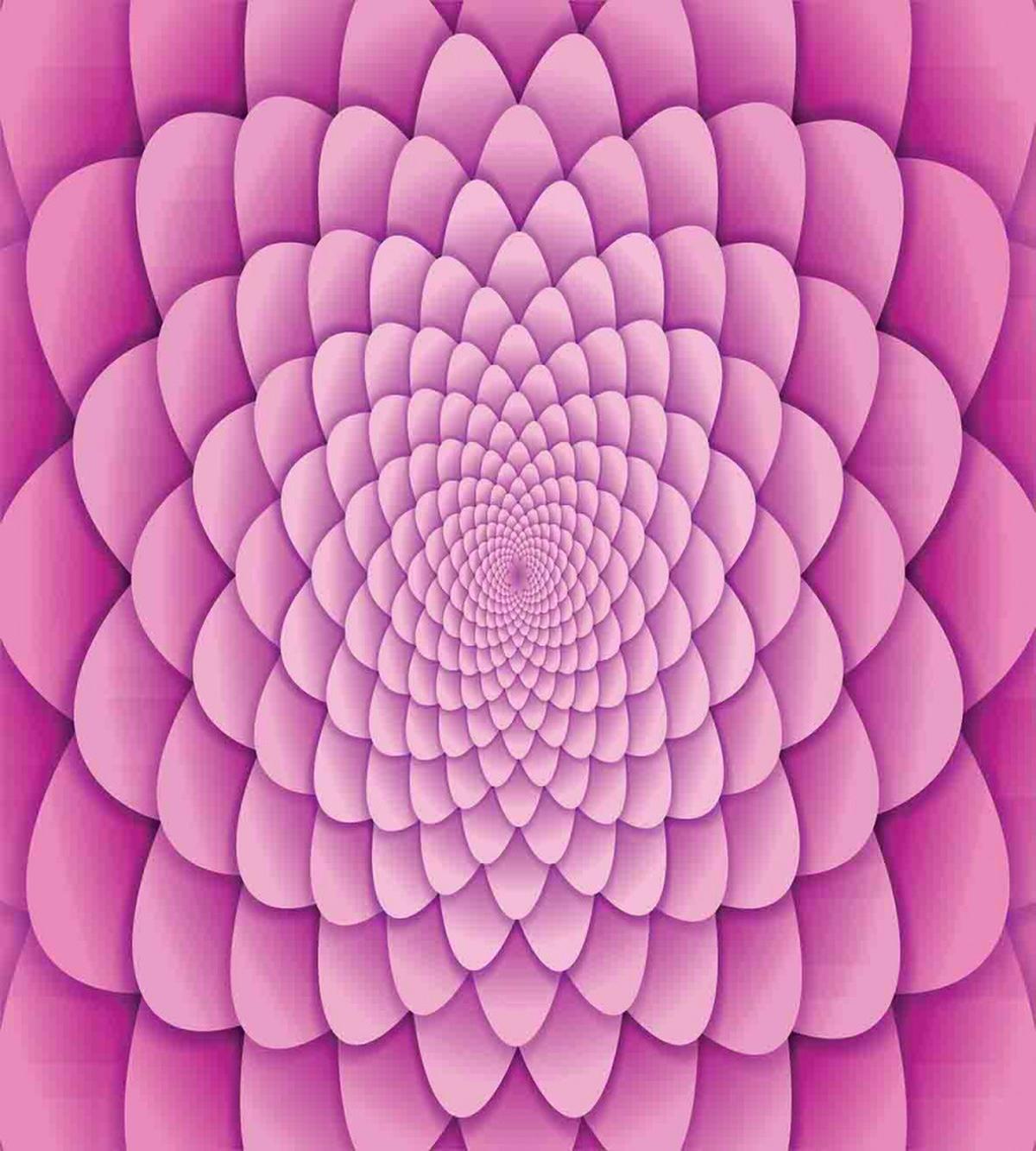 Abstract Spiral Lotus — Pattern