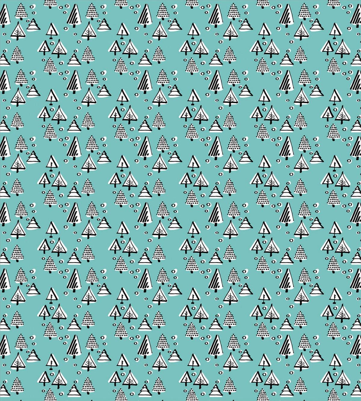 Winter Season Xmas Trees — Pattern