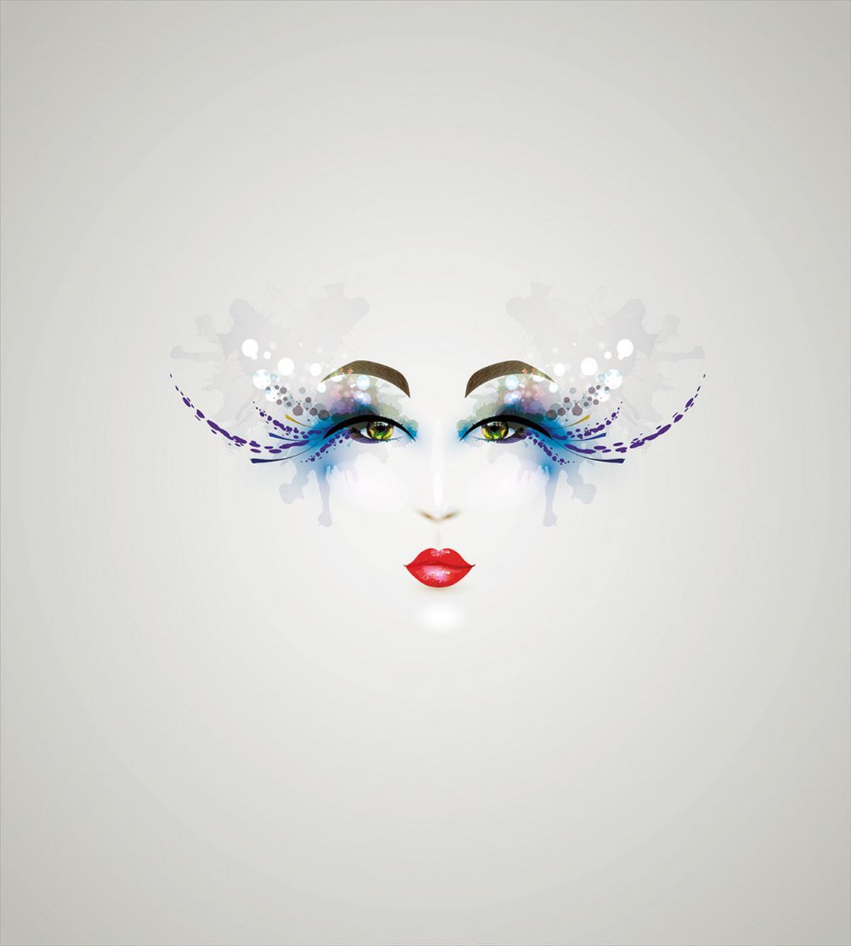 Dreamy Eyes Red Lips — Pattern