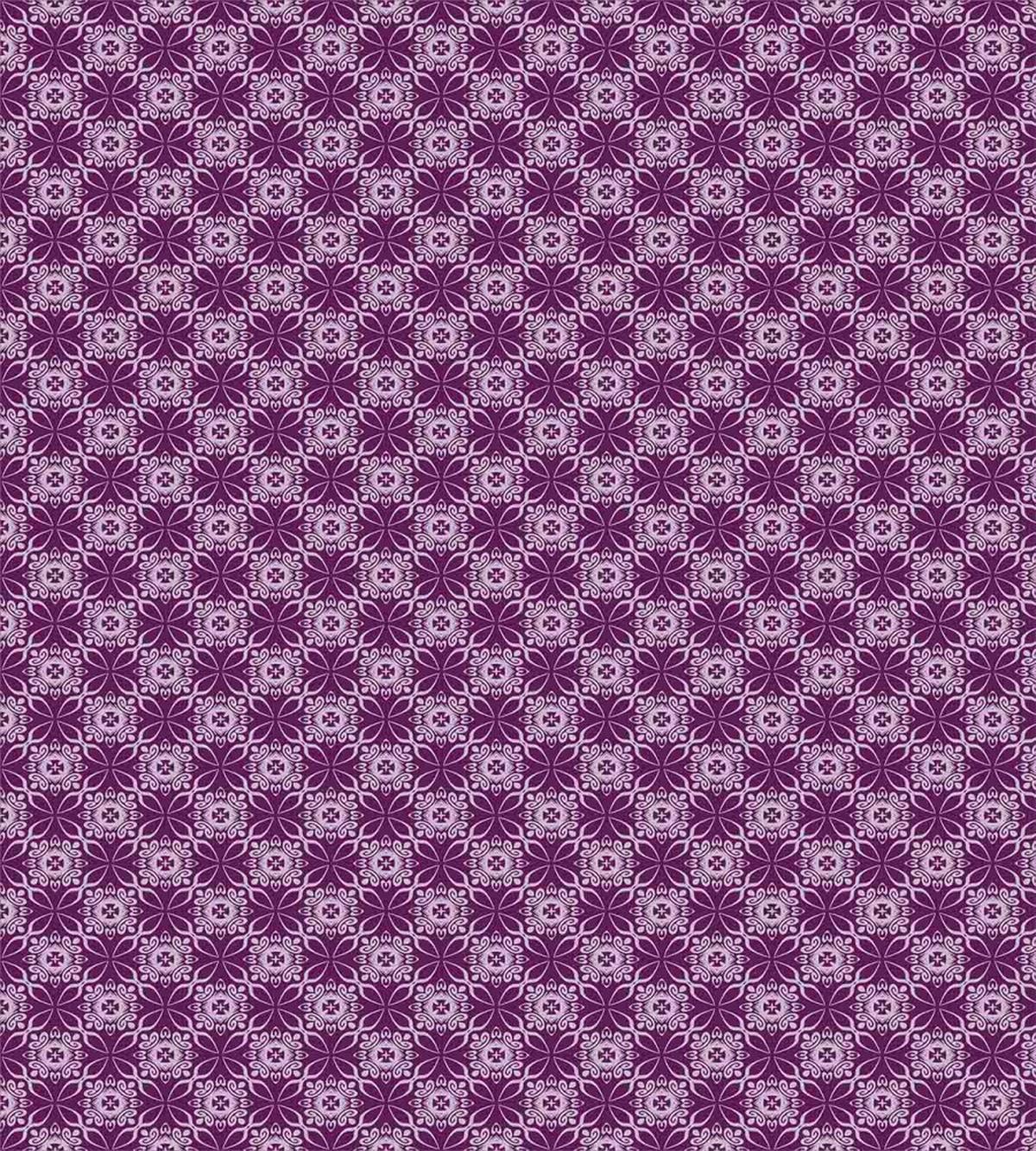Floral Tiles Purple Tones — Pattern