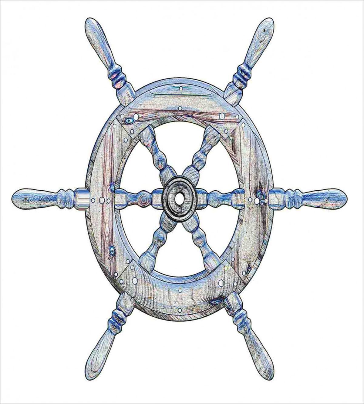 Wooden Ship Wheel — Pattern