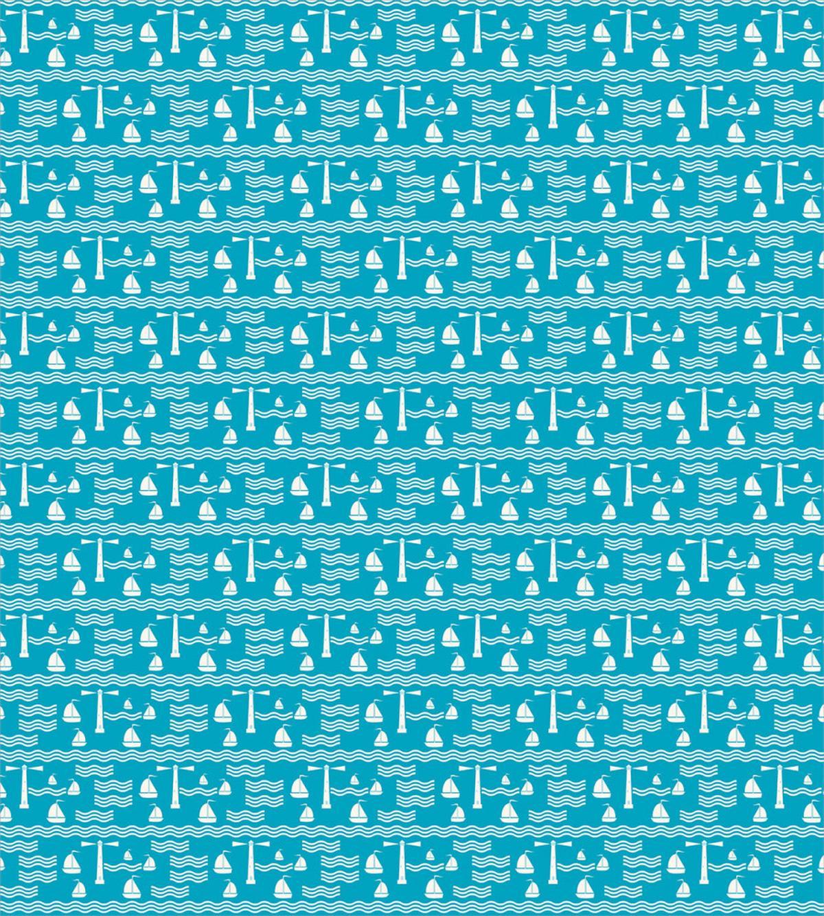 Lighthouse Waves Sailboat — Pattern