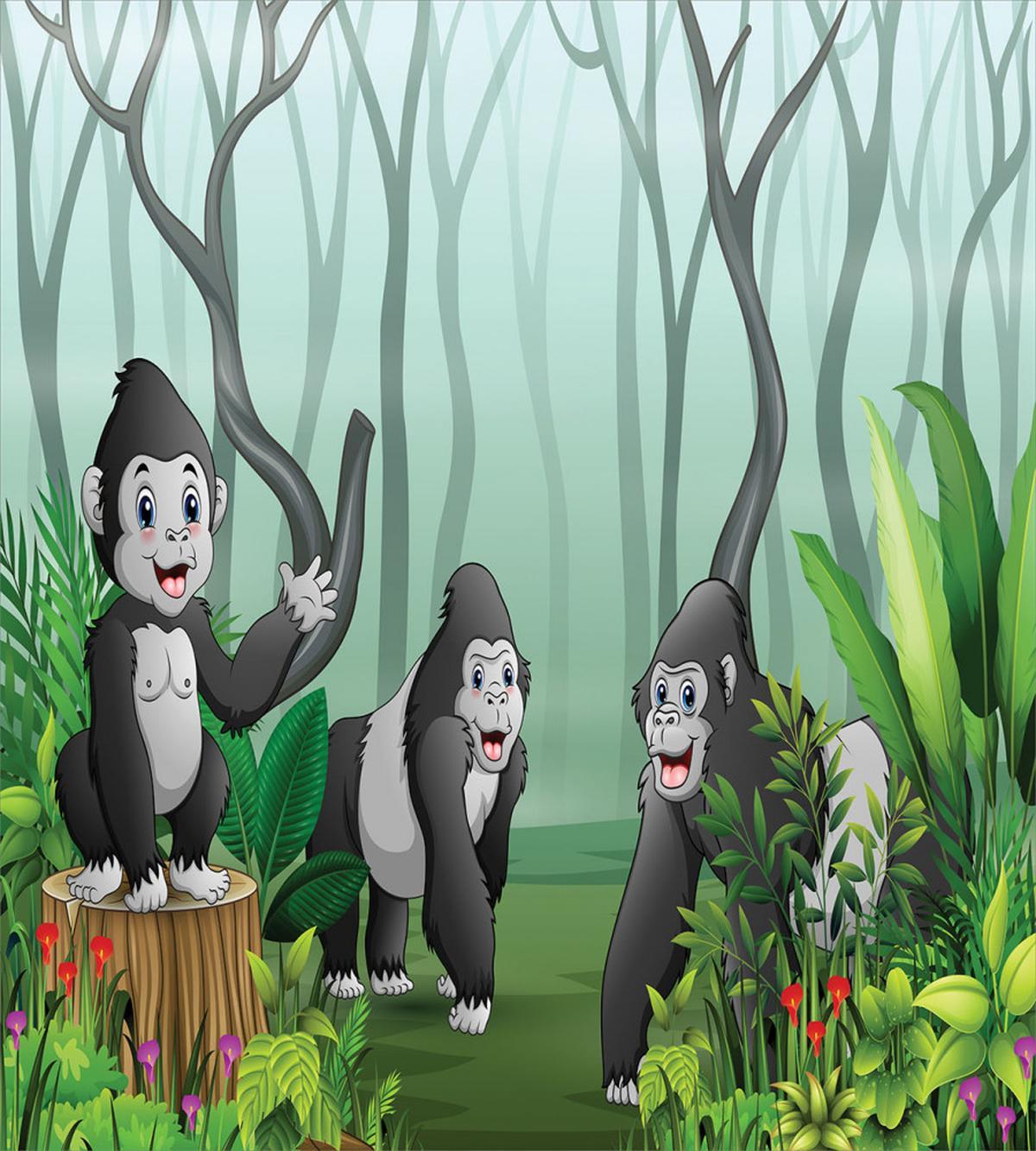 Orangutans in a Forest — Pattern