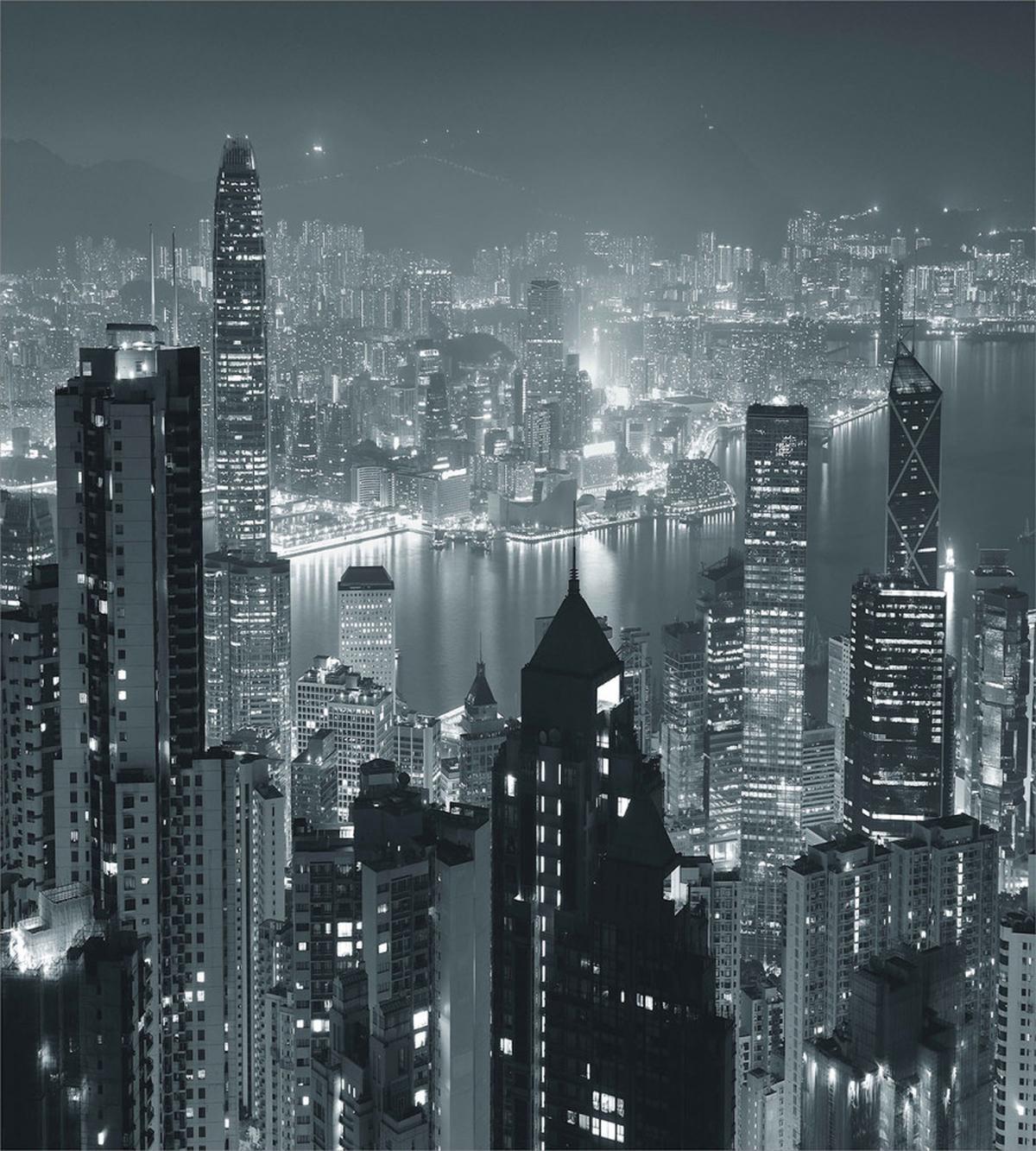 Aerial Night Landscape — Pattern