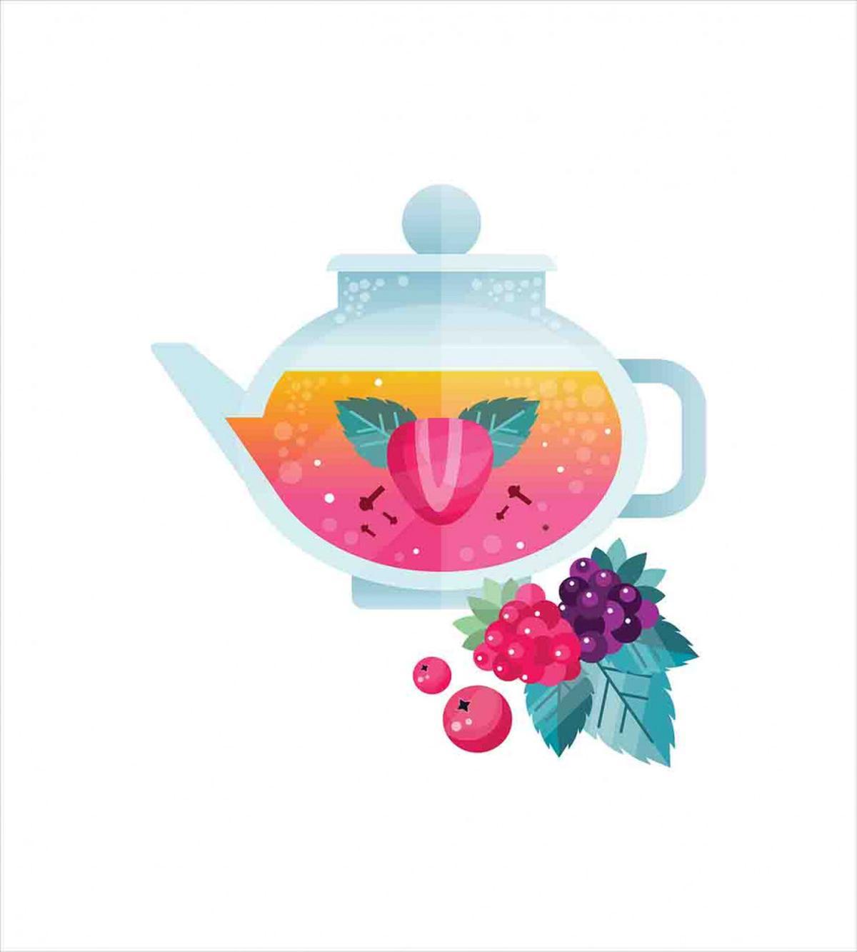 Tea Cup Aromatic Drink — Pattern