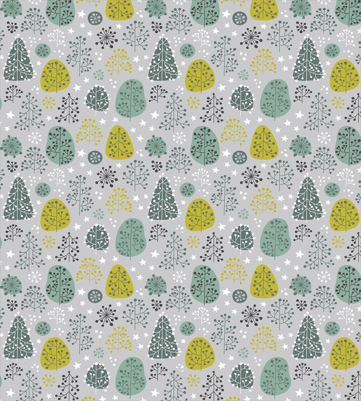 Late Autumn Forest Trees — Pattern