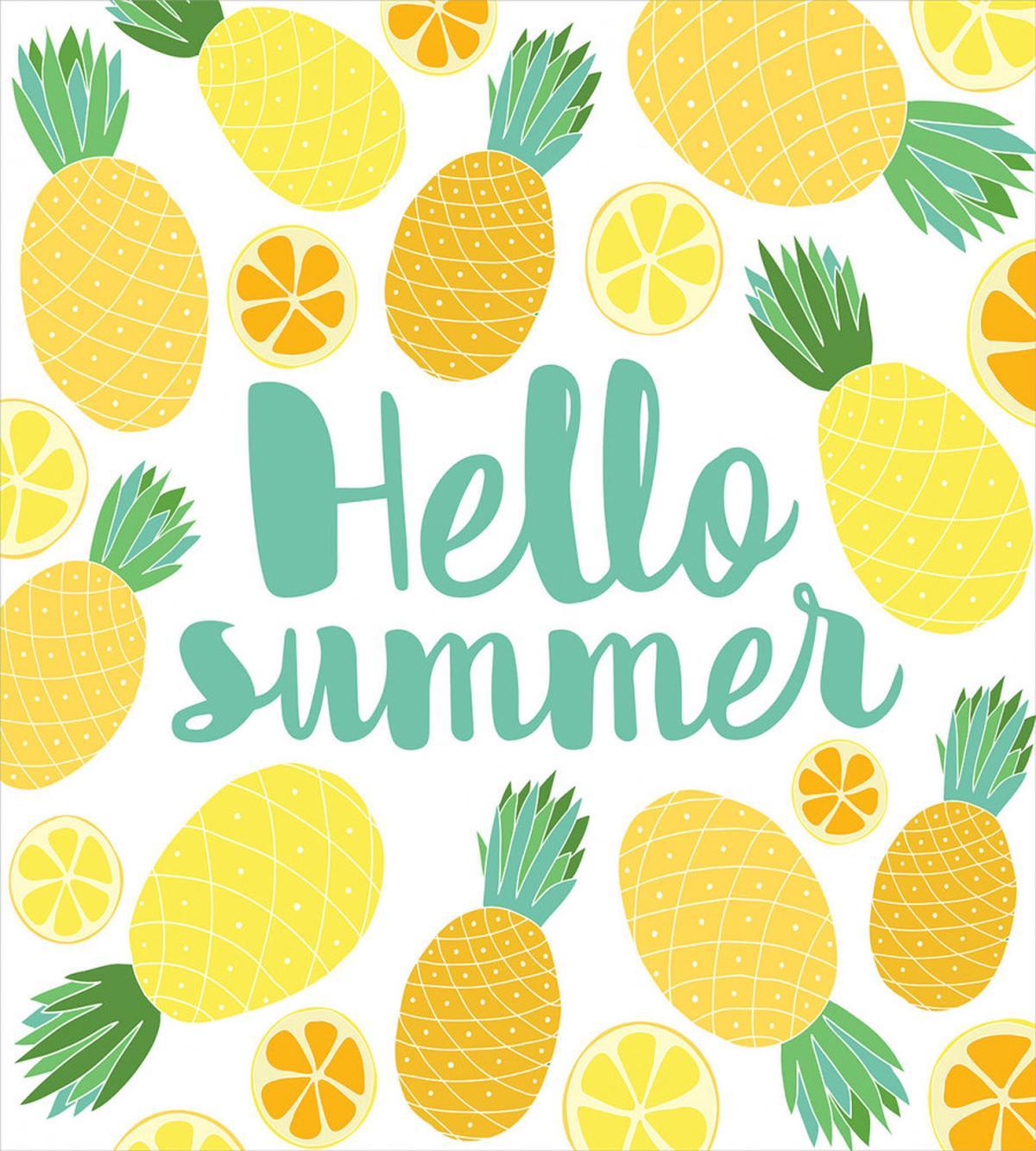 Pineapples and Fruits — Pattern