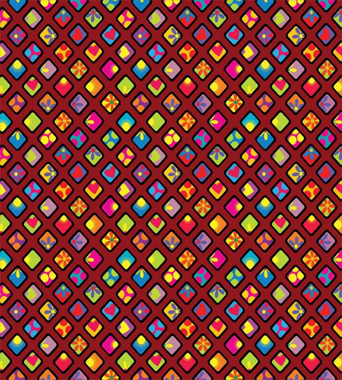 Colorful Rhombuses — Pattern