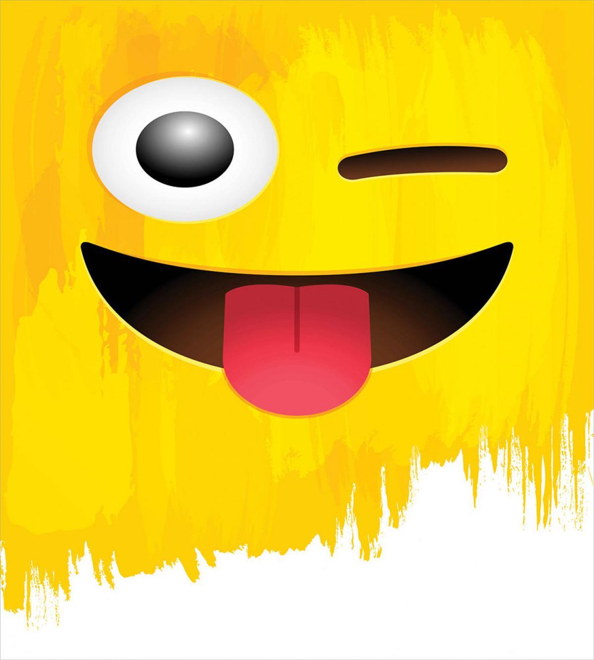 Winked Tongue Smiley — Pattern