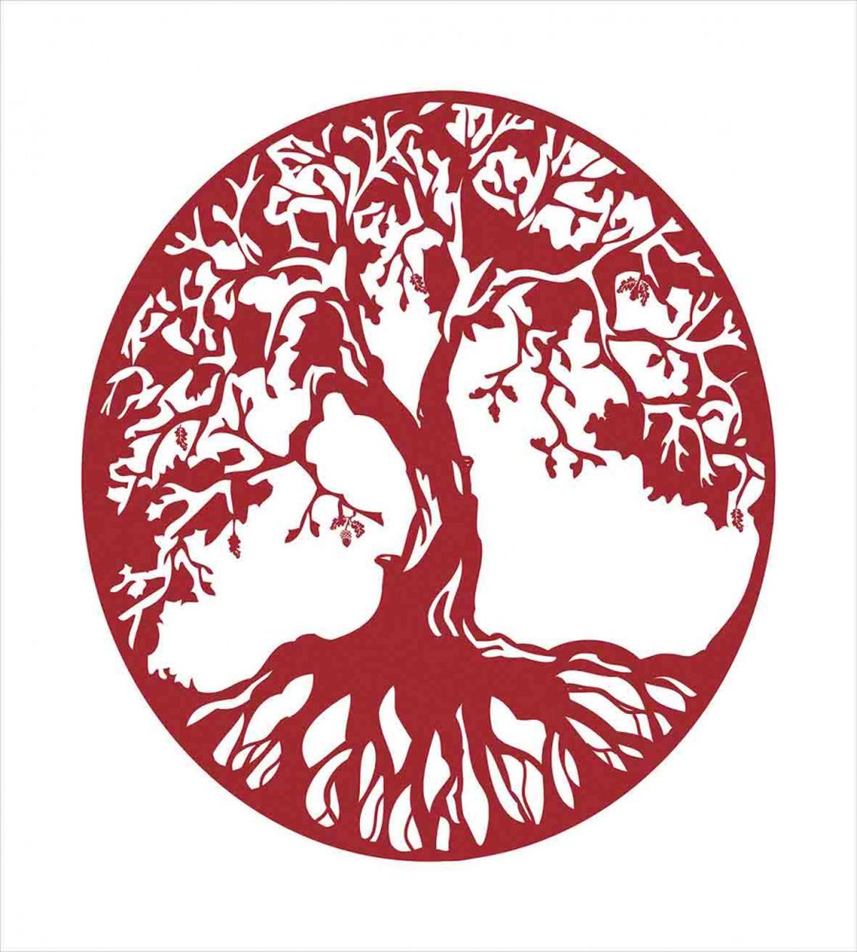 Traditional Oak Silhouette — Pattern