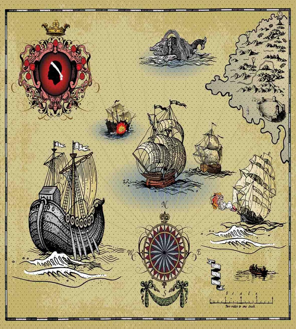 Antique Map Pirate — Pattern