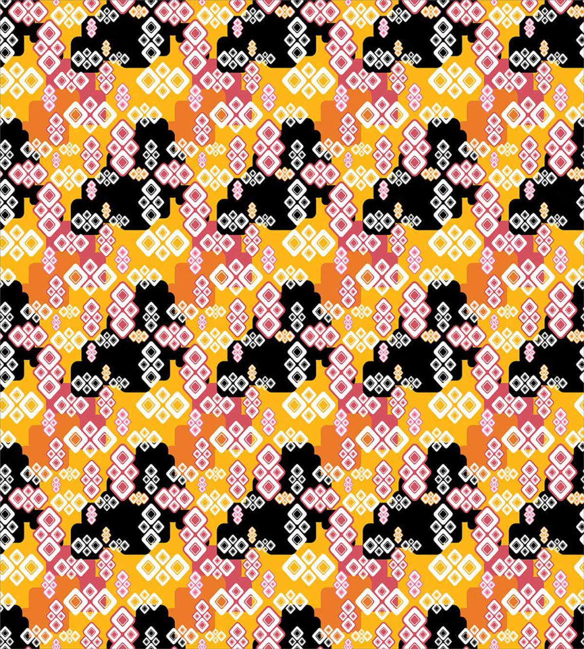 Colorful Retro Square — Pattern