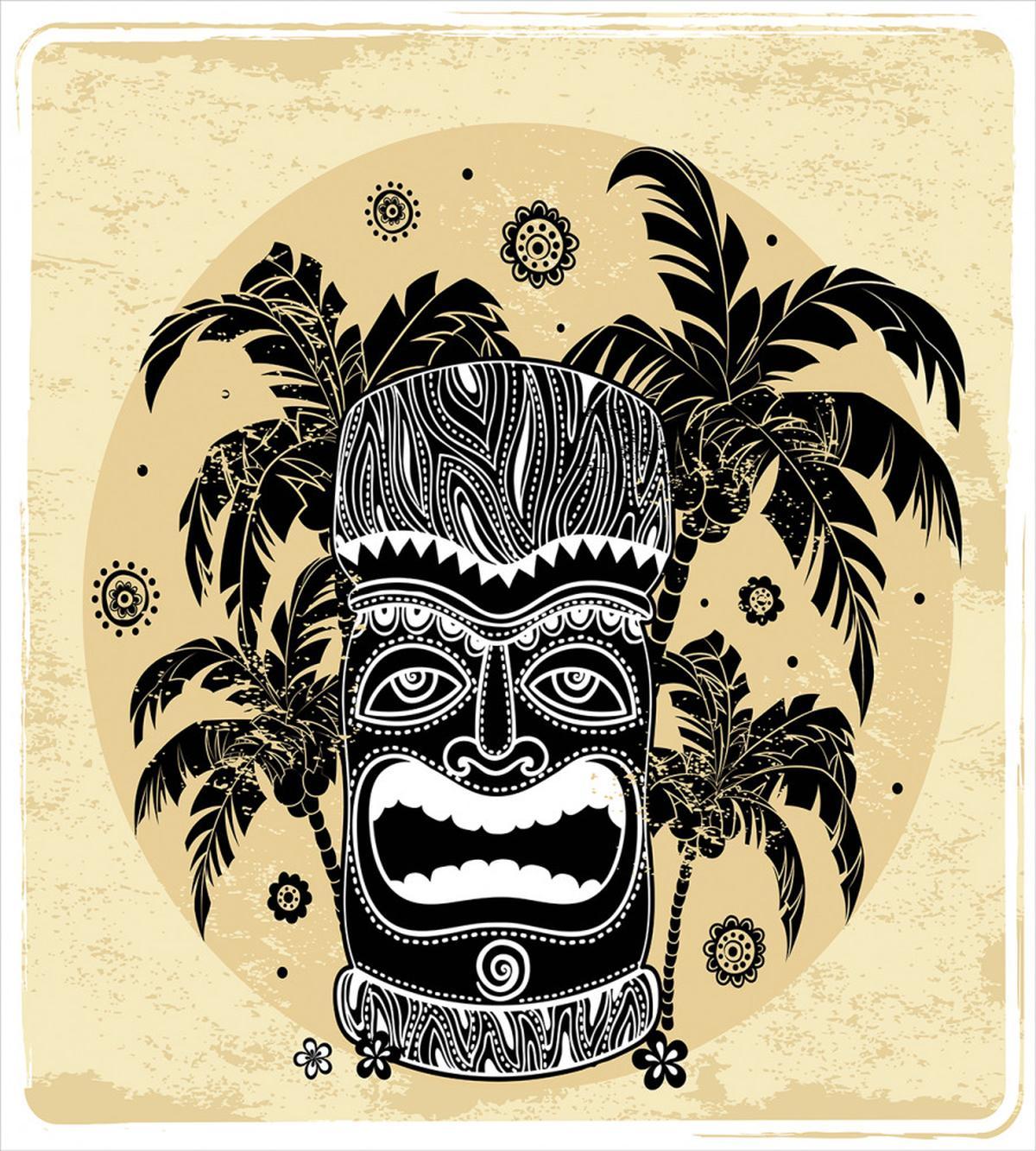 Mask Palm Ornate — Pattern