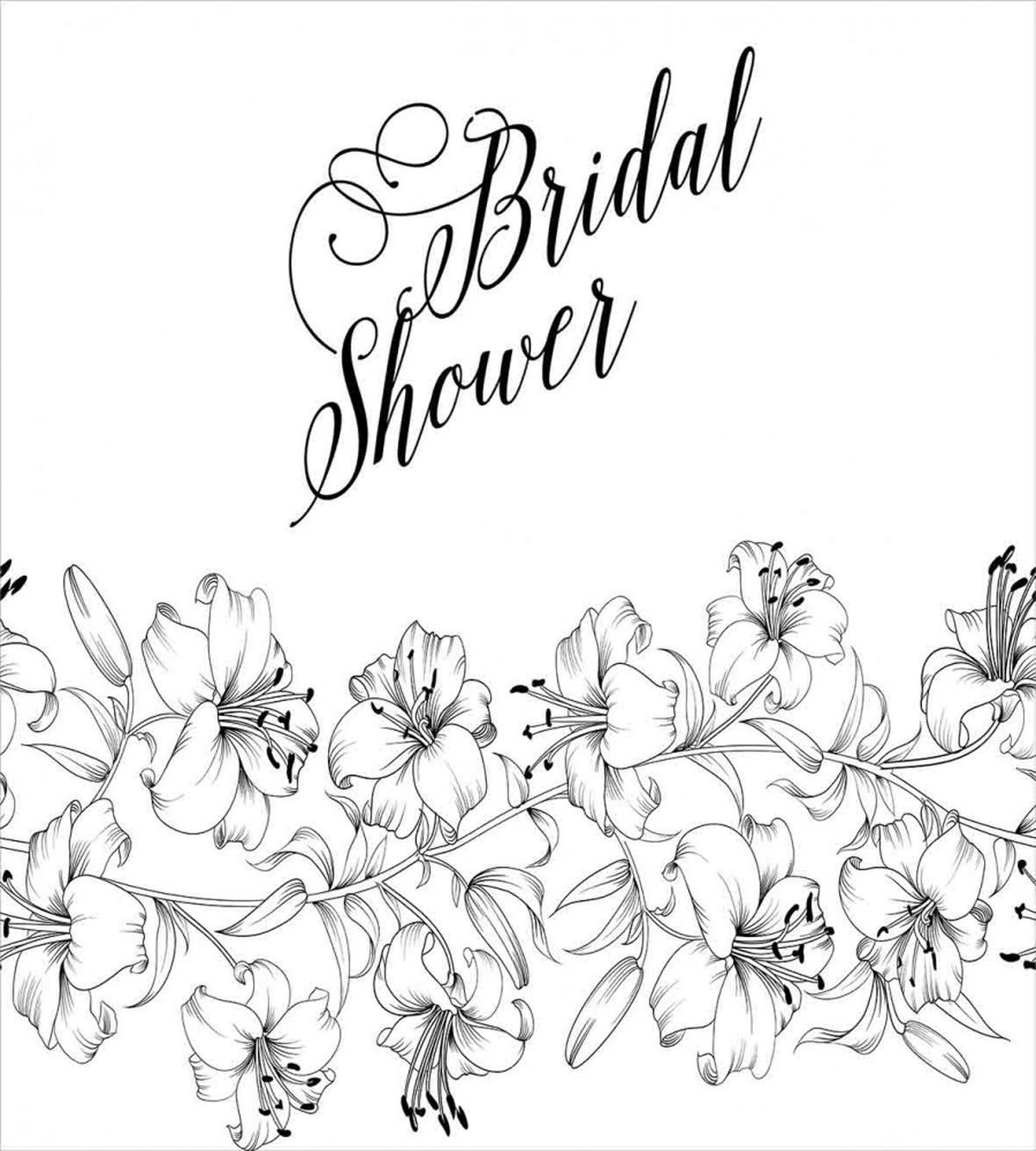 Bride Party Flowers — Pattern