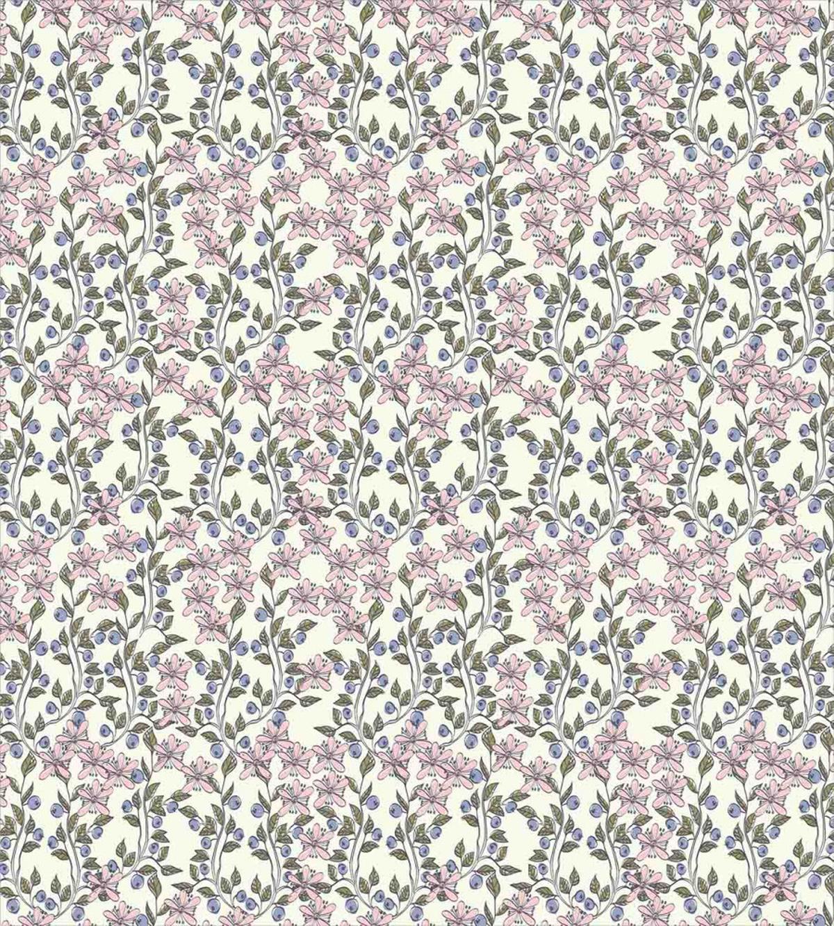 Pastel Toned Blueberries — Pattern