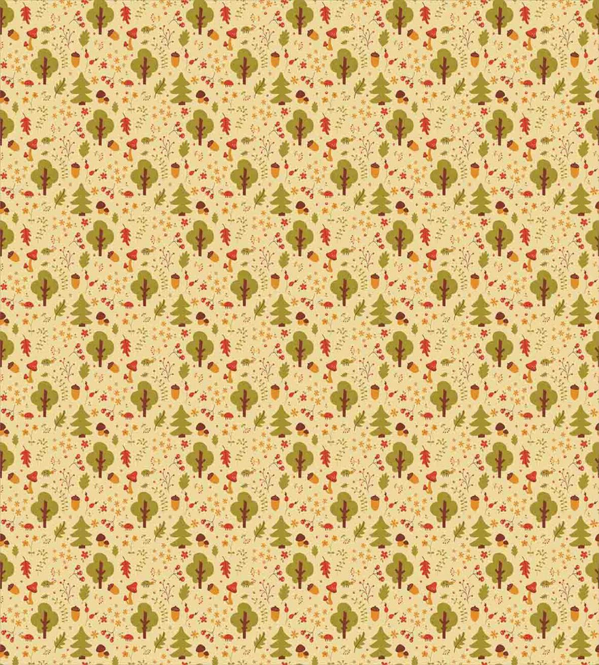 Woodland Animals Foliage — Pattern
