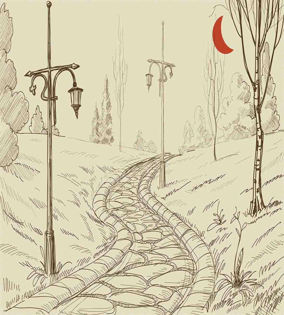 Sketchy Park Alley — Pattern