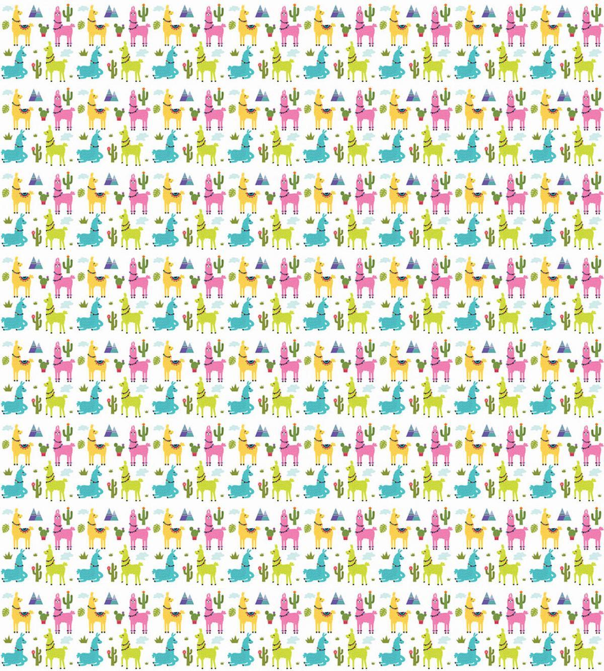 Alpaca Mountain and Cactus — Pattern