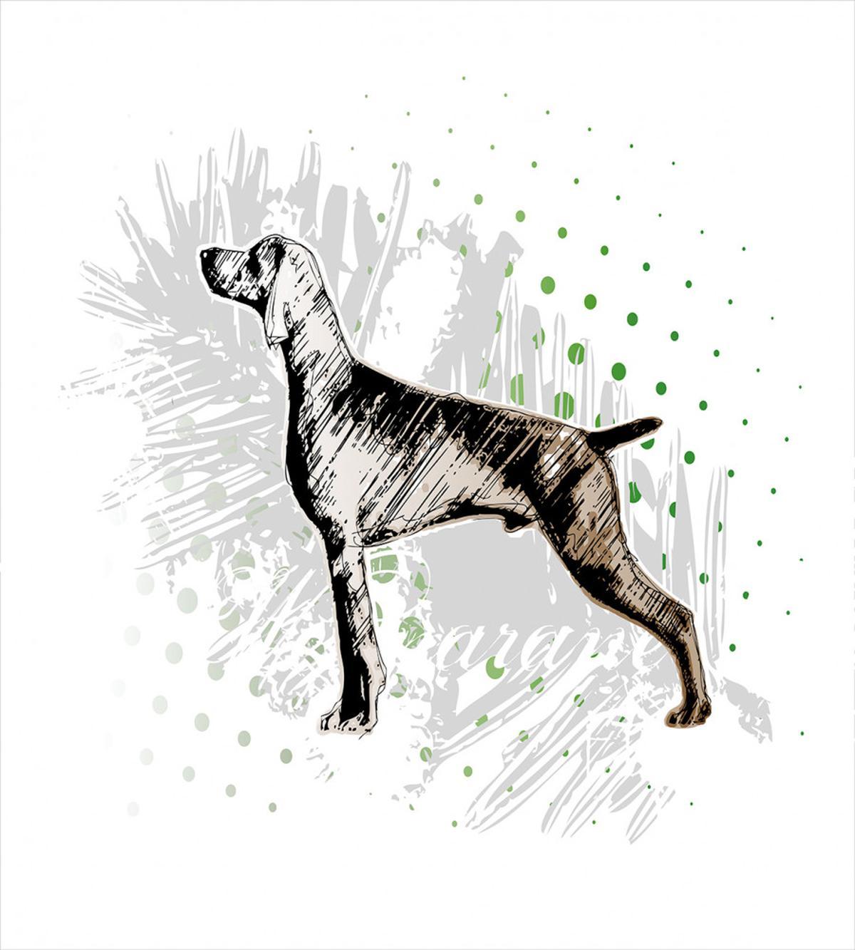 Dog Sketch Art — Pattern