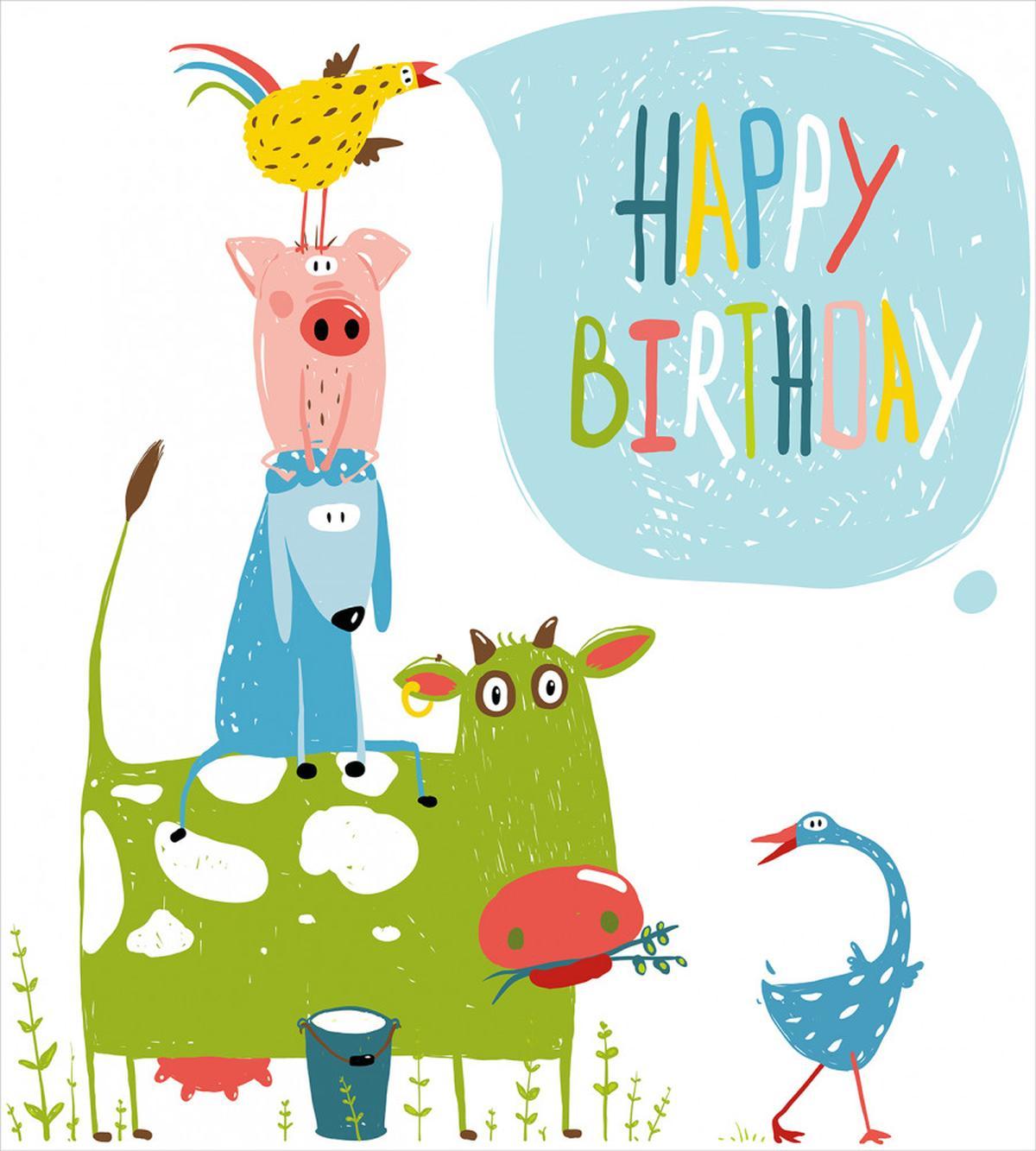 Animals Greeting — Pattern