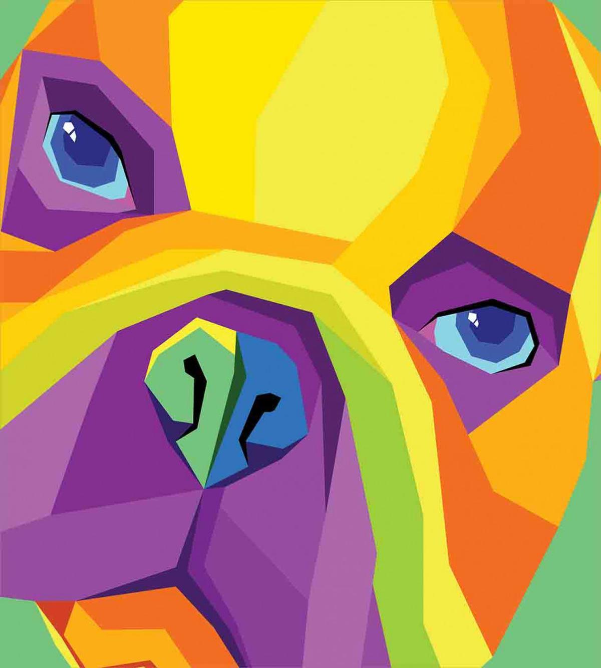 Abstract Vibrant Face — Pattern
