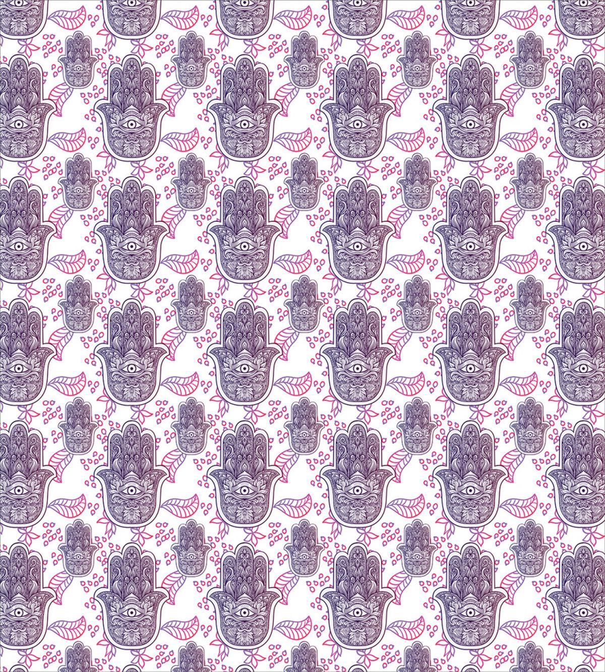Ombre Leaves Circles — Pattern