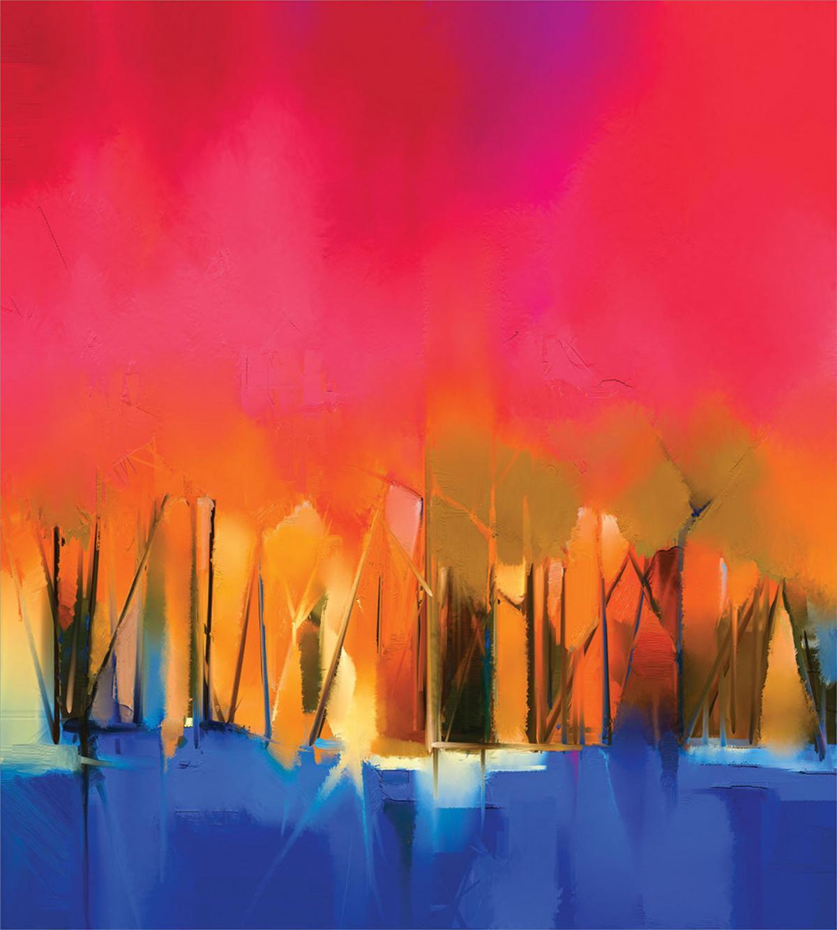 Vivid Abstract Scene — Pattern