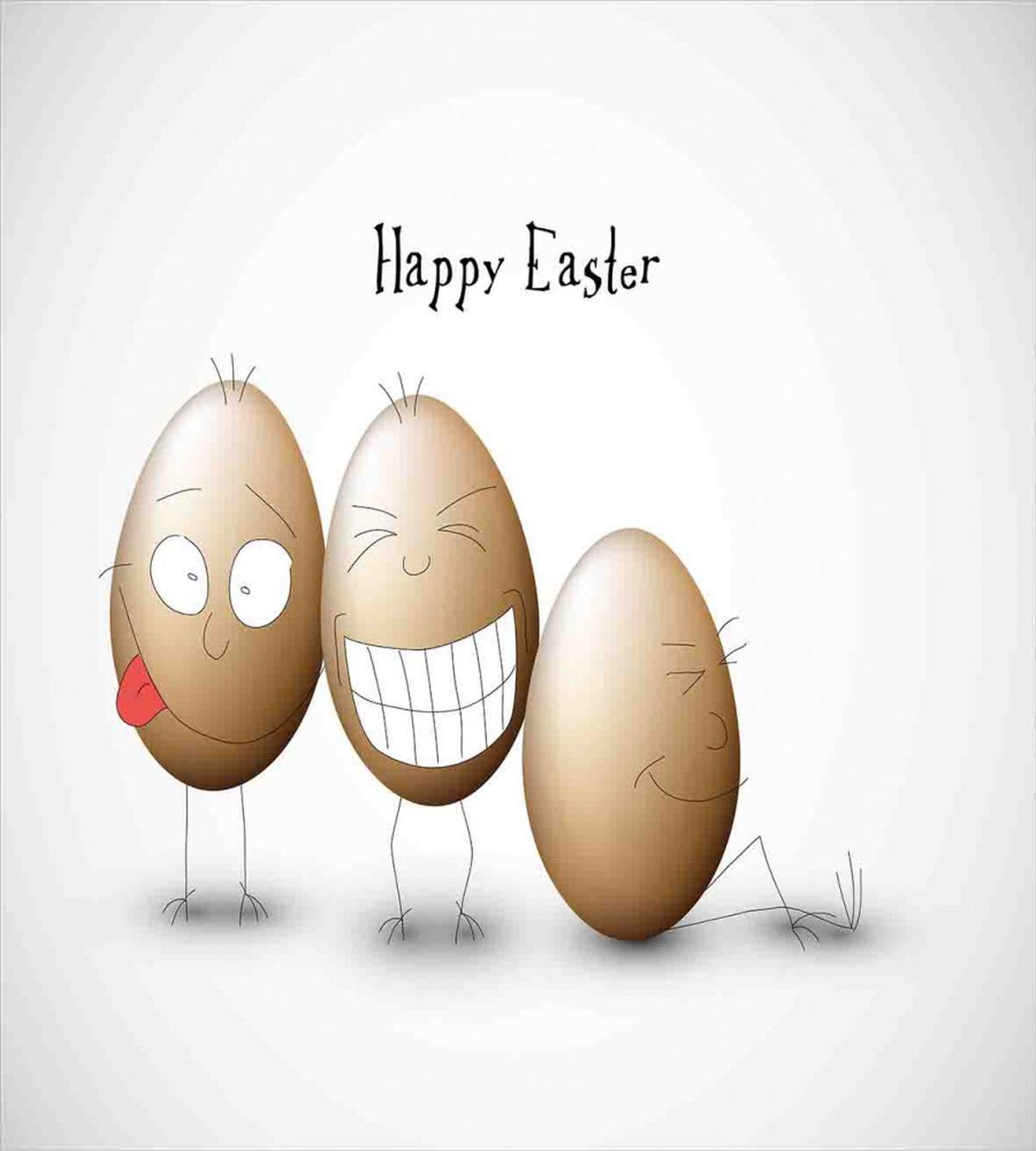 Funny Doodle Style Eggs — Pattern