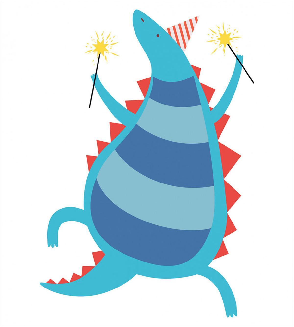 T-Rex Cartoony Art Nursery — Pattern