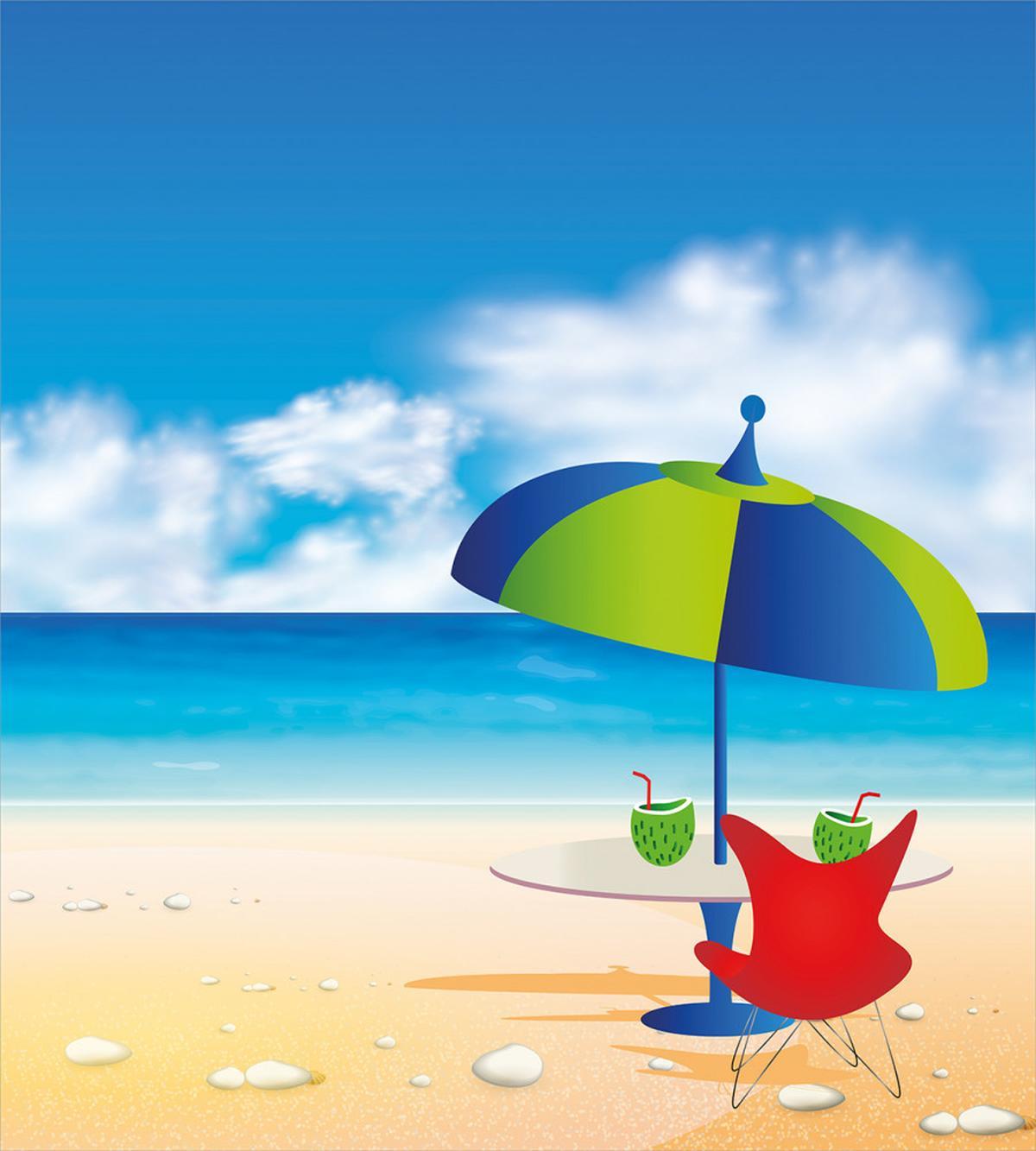 Relaxing Scene Umbrella — Pattern