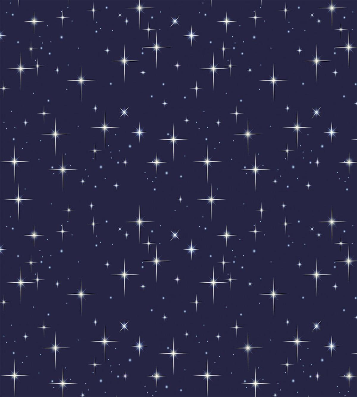Night Skyline with Stars — Pattern
