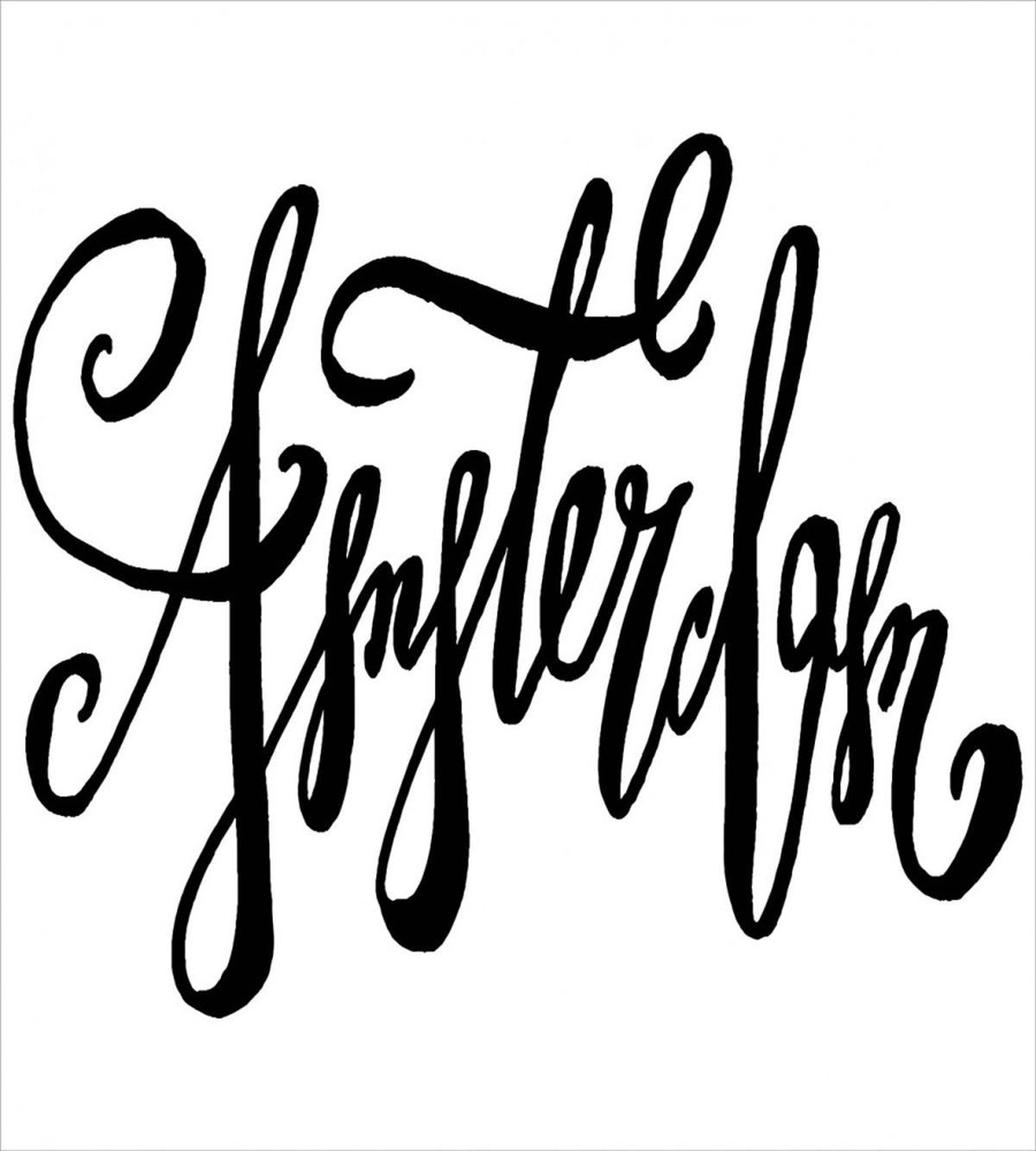 Cursive Modern Typography — Pattern