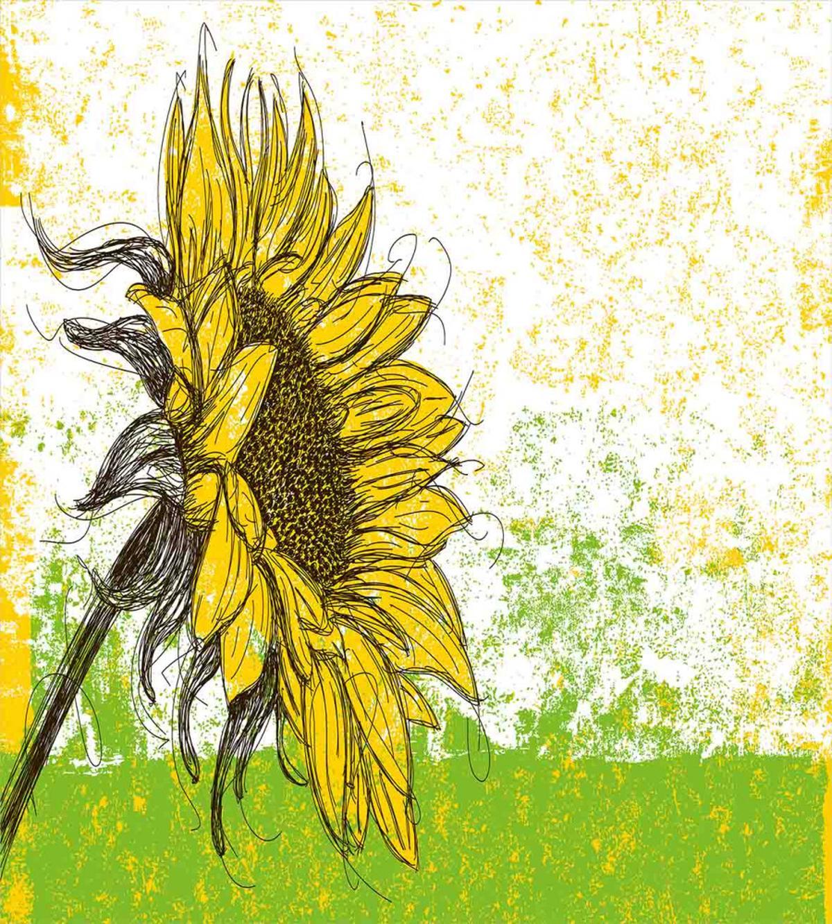 Floral with Sunflowers — Pattern