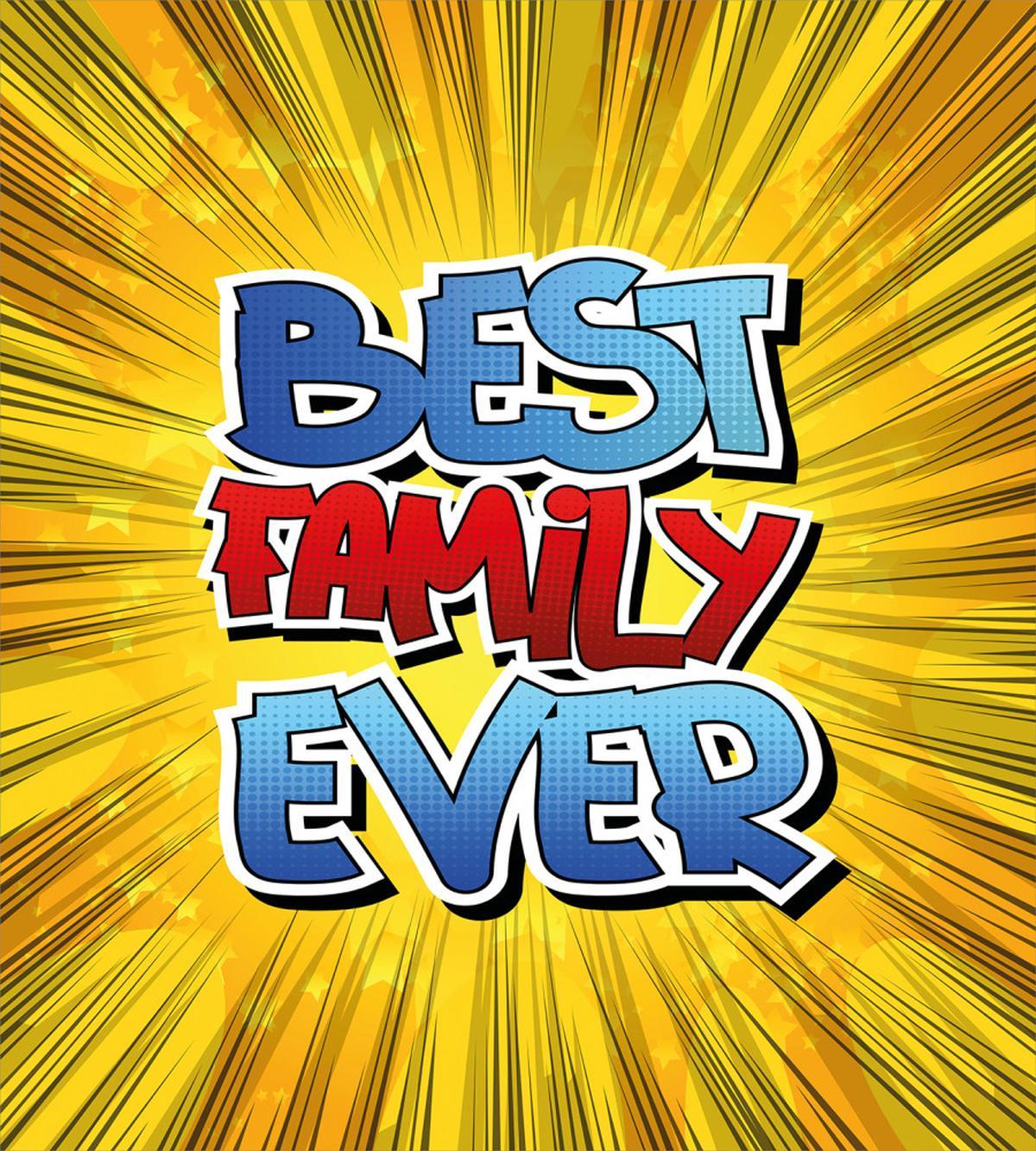 Best Family Ever Words — Pattern