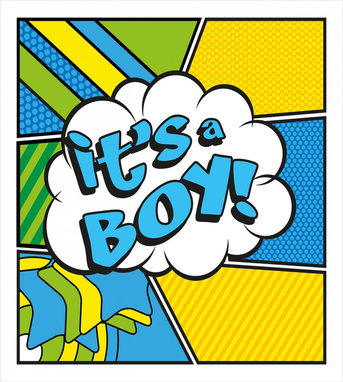 Pop Art It's Boy — Pattern