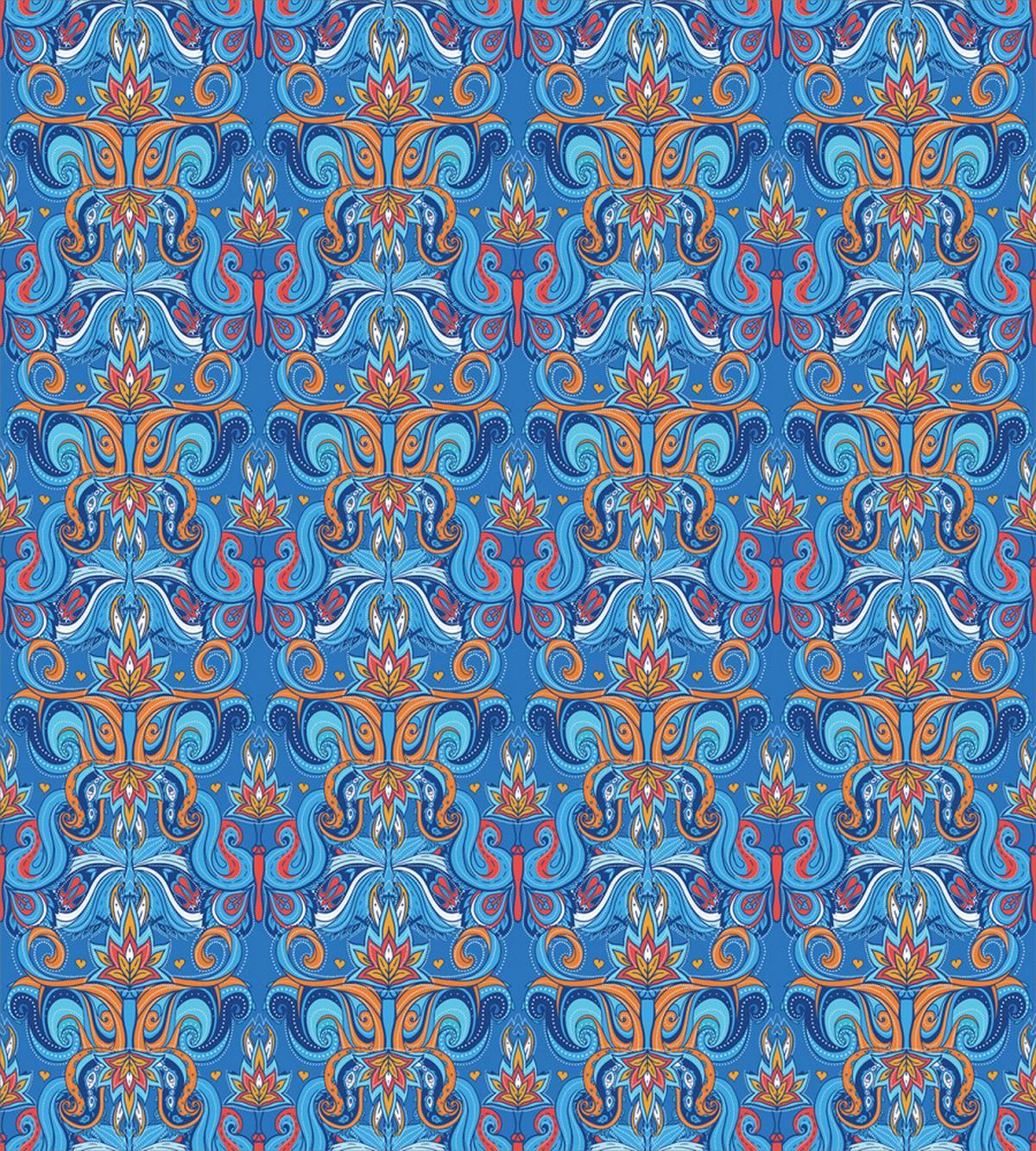 Abstract Floral Ornaments — Pattern