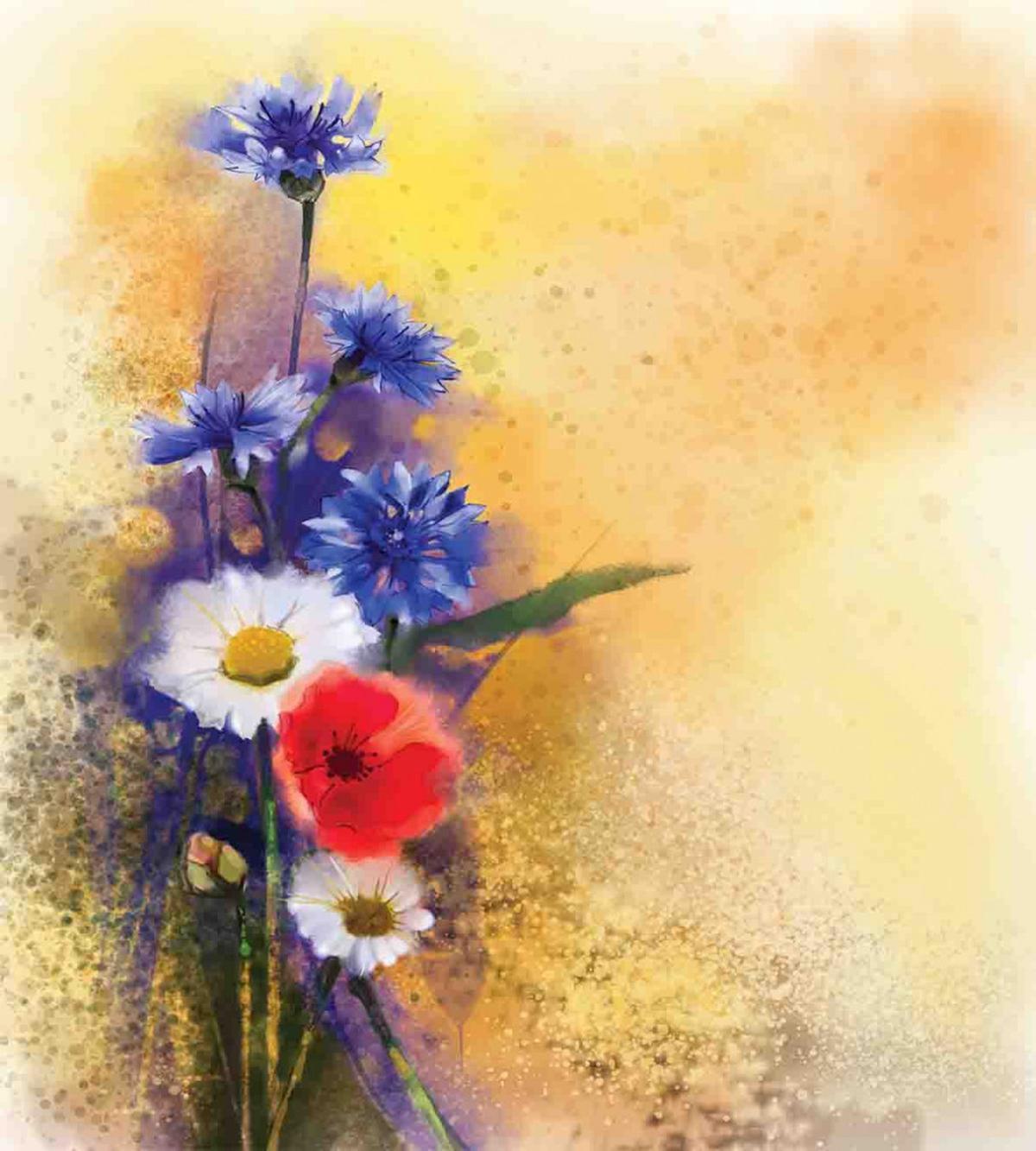 Poppy Chamomile Spring — Pattern