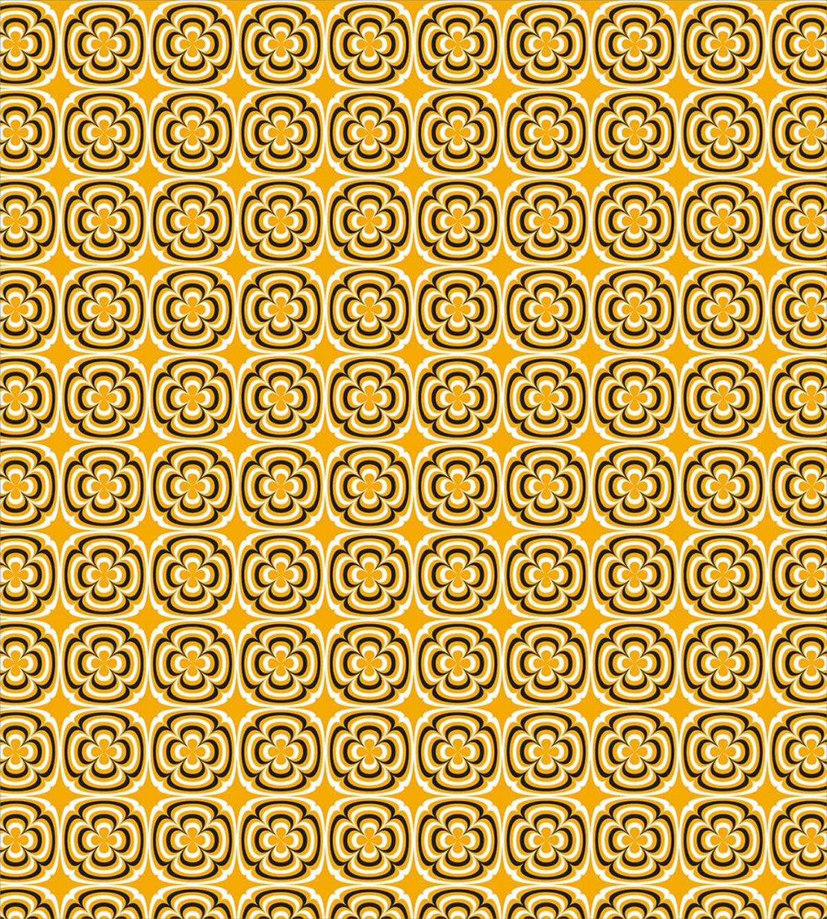 Retro Style Round Squares — Pattern