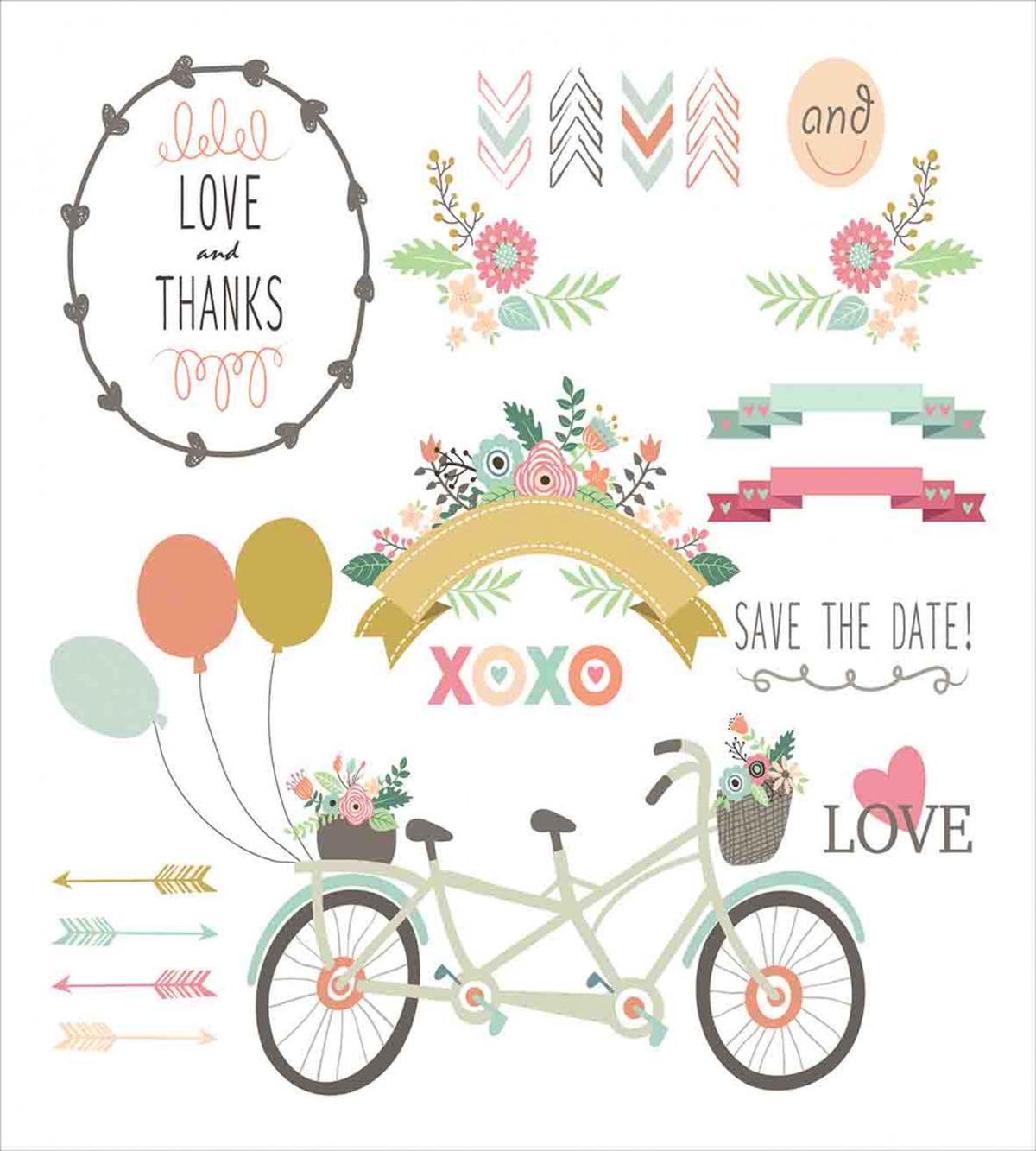 Flowers Wedding Concept — Pattern