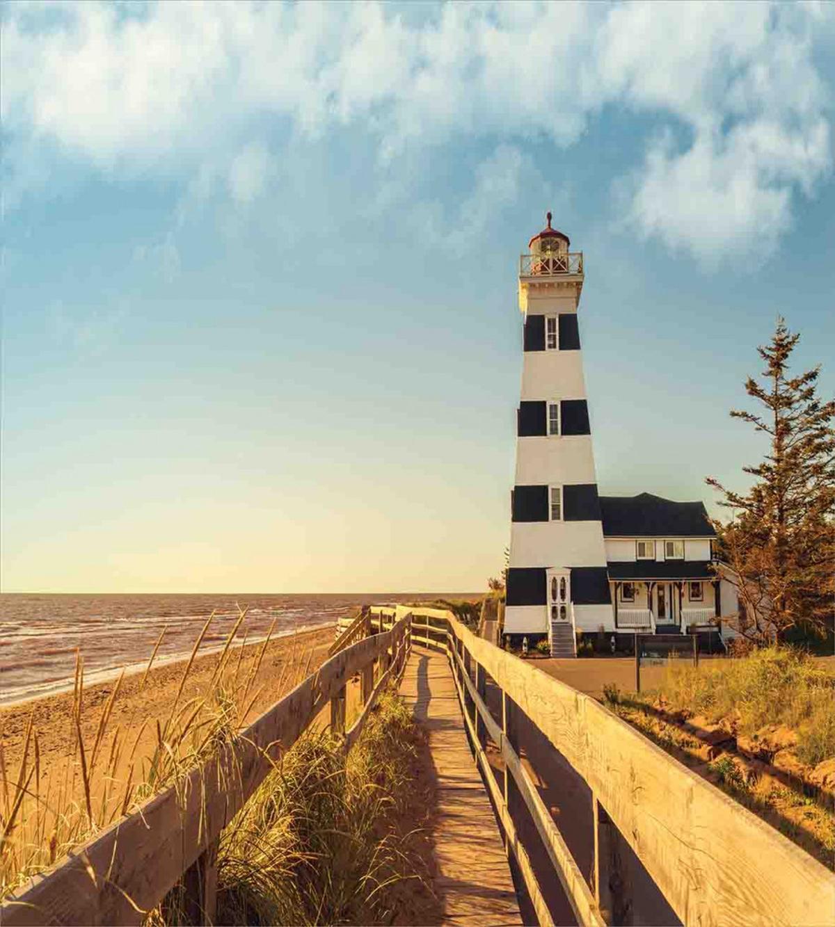 Lighthouse Sea Waves — Pattern