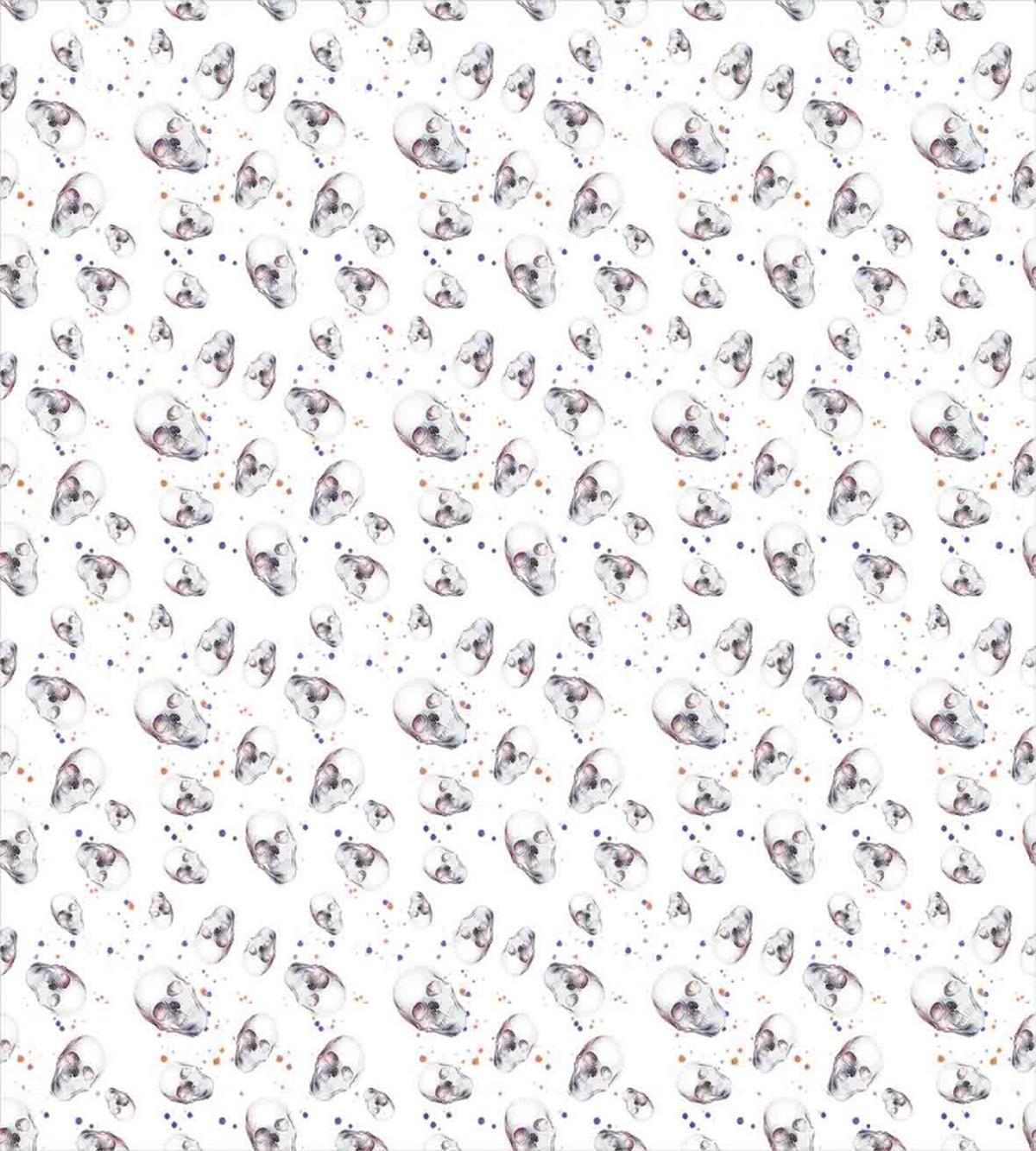 Skull Patterns Grunge — Pattern