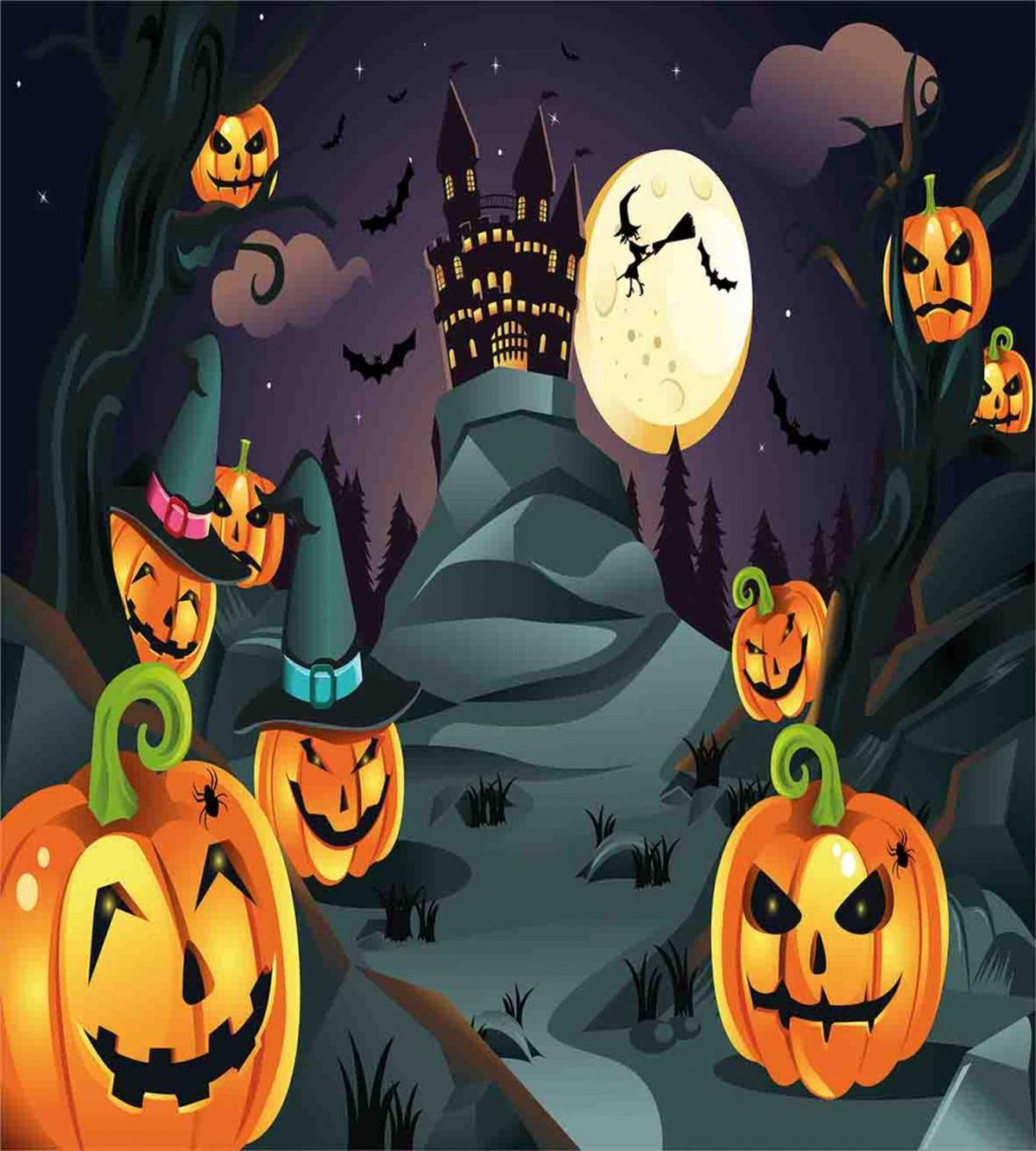 Horror Castle Pumpkin — Pattern