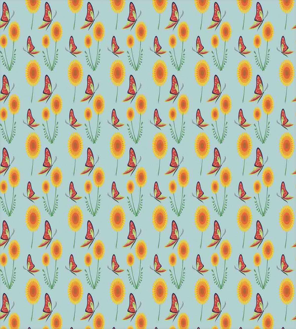Butterflies Flying Dandelion — Pattern